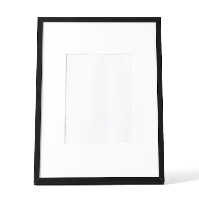 Black Photo Frame Mockup (4x6) Front View